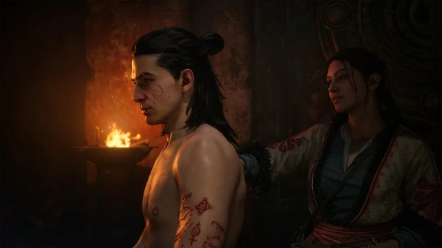 Coen in a dimly lit interior in The Blood of Dawnwalker