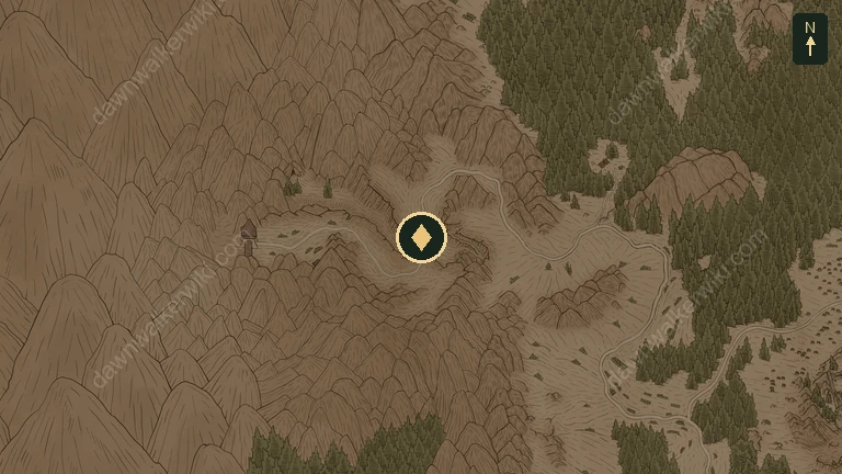 The Cursed Chasm location in Vale Sangora