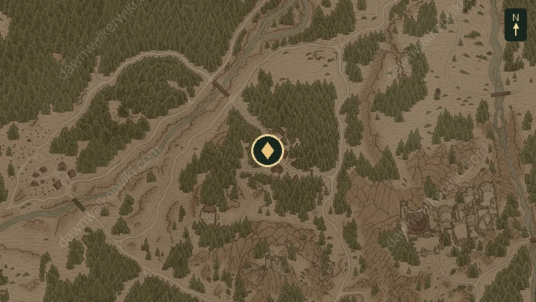 The Hedgehog Herb location in Vale Sangora