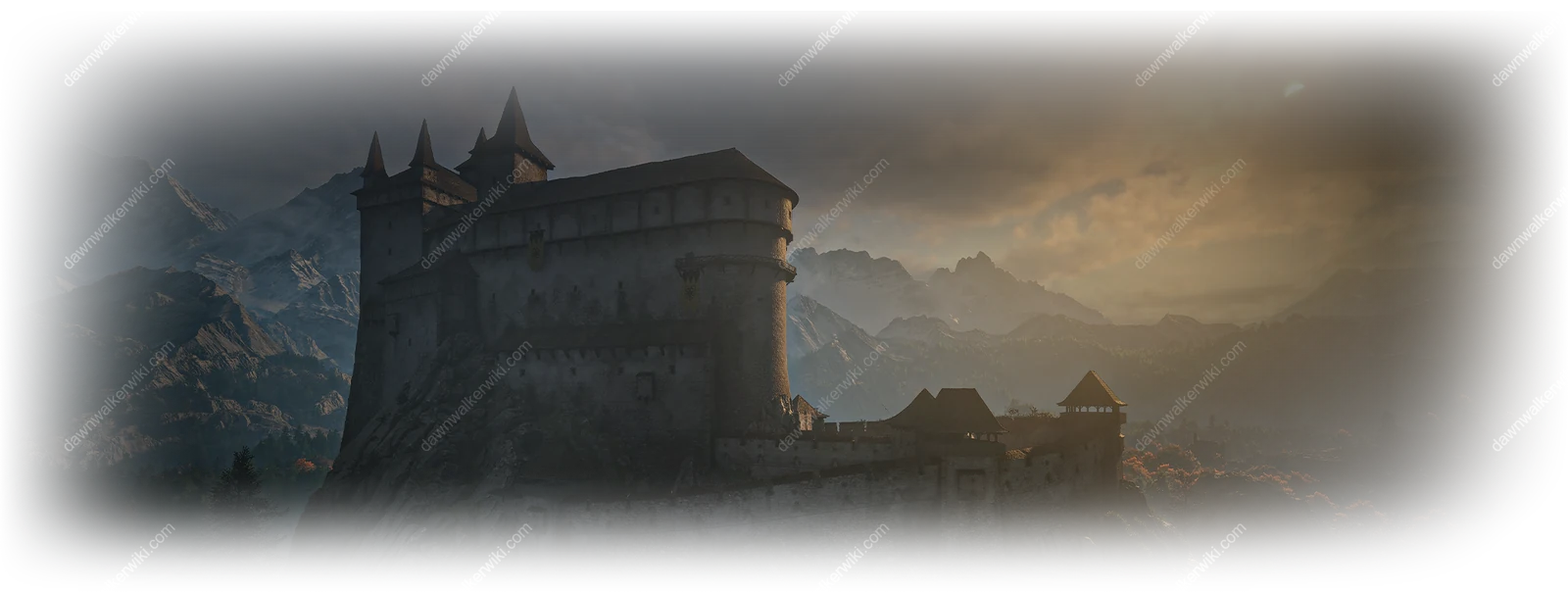 Greifberg Castle landscape in The Blood of Dawnwalker